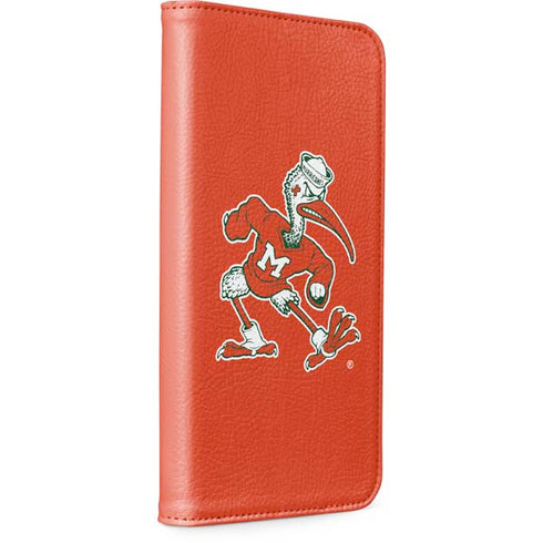 University of Miami Sebastian Mascot iPhone 15 Pro Max Folio Case